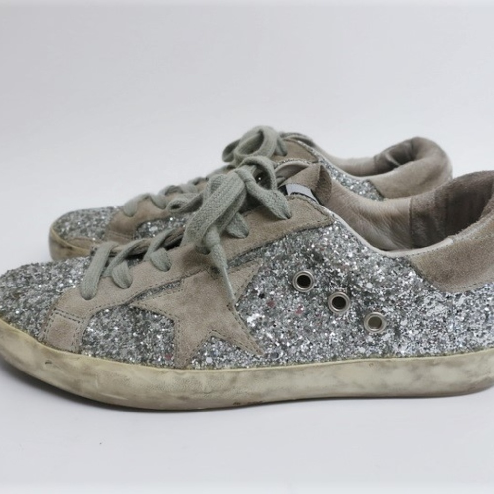 Golden Goose Superstar Glitter SZ 37 - Picture 7 of 8
